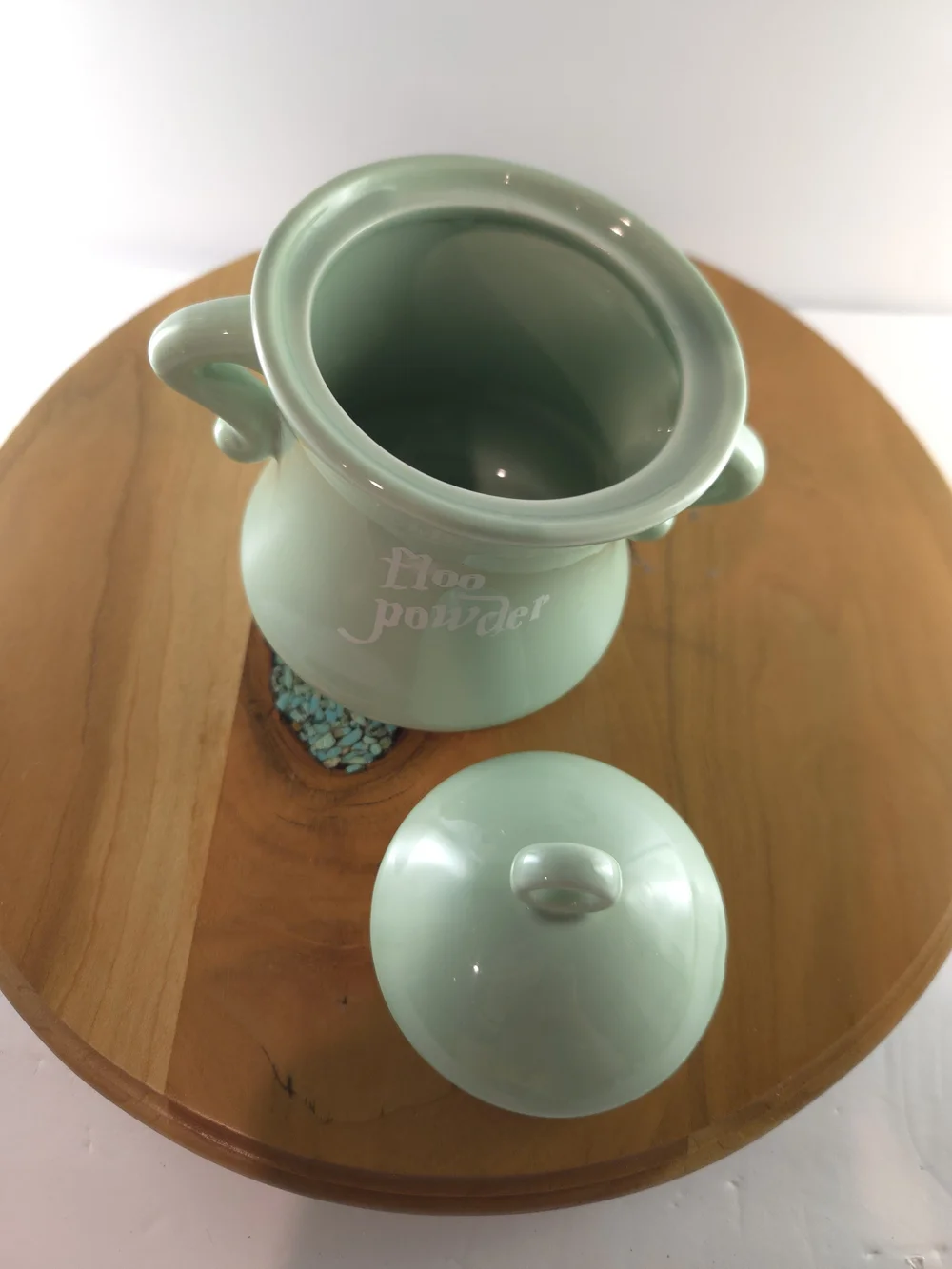 Floo Powder Ceramic Jar with Lid By Litjoy, Harry Potter Wizarding World